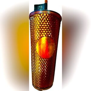 Limited Edition Gold/iridescent Studded Starbucks 50th Anniversary Tumbler